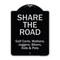 Signmission Designer Series Sign-Share The Road, Black & Silver Heavy-Gauge Aluminum, 24" x 18", BS-1824-9892 A-DES-BS-1824-9892 - alternate 1